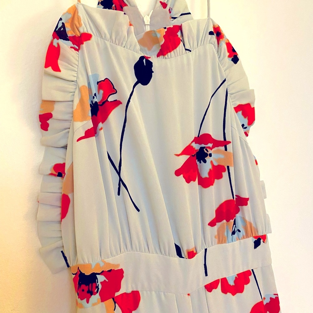 Anthropology Floral Jumpsuit